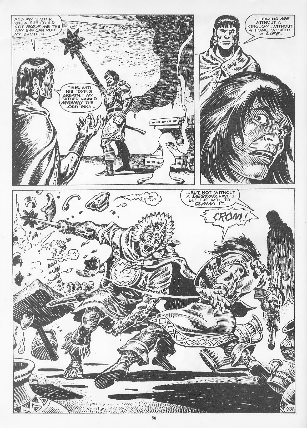 Read online The Savage Sword Of Conan comic -  Issue #166 - 52