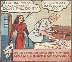 Spoiler alert: he does save at least one dose, so Susan can become Bulletgirl