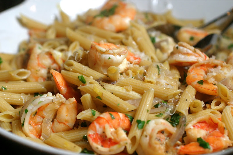 The Italian Dish: Last Minute Lemon Shrimp Pasta and a Review of ...