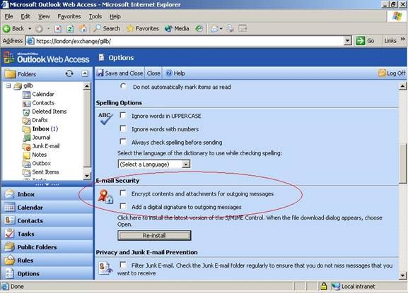 Web access https. S/MIME программа. Центр управления безопасностью Outlook web. S/MIME Outlook. Outlook web access.