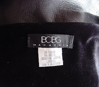 eBay Leather: An amazing BCBG MaxAzria black leather scarf