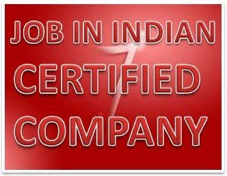 Jobs in indian certified company