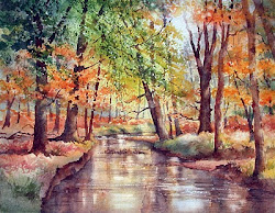 mortimer ann forest stream painting artist watercolor watercolour paintings november anne stage aquarela watercolors water annmortimerart paisagens em final mountains