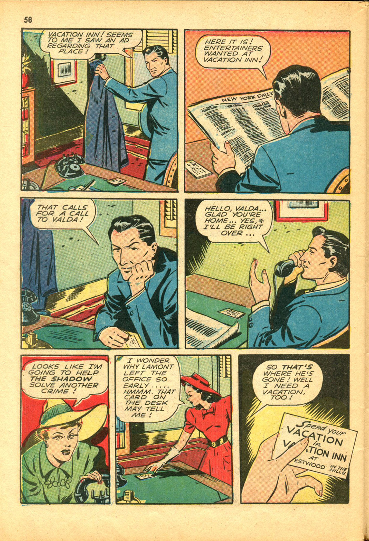 Read online Shadow Comics comic -  Issue #30 - 58