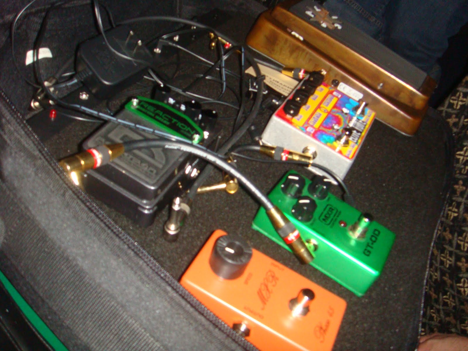 Guitar effects pedals by Elite Tone Eric Gales new Pedal board