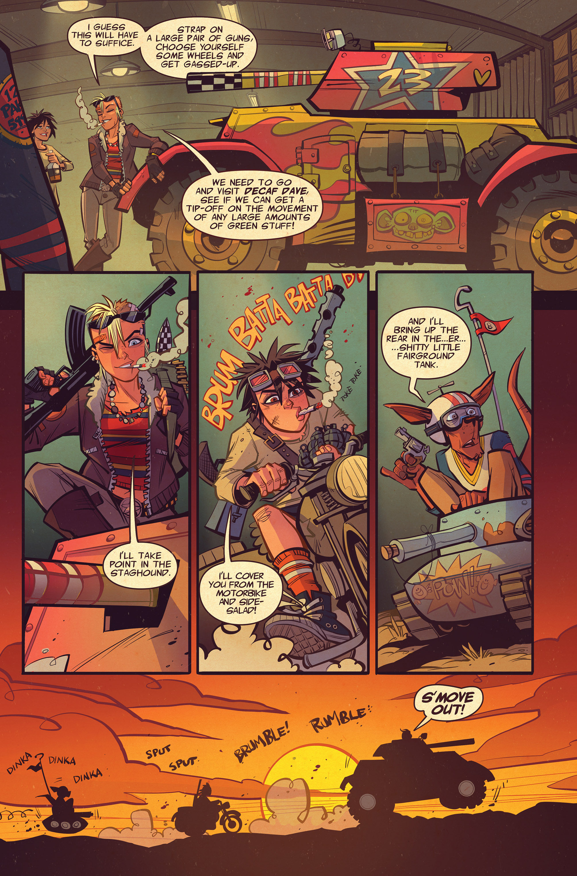 Read online Tank Girl: Two Girls, One Tank comic -  Issue #1 - 12