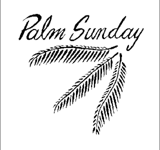 Palm Sunday background image with Christian palms free download religious photos and coloring pages