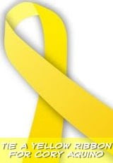 grab the yellow ribbon for Cory Aquino