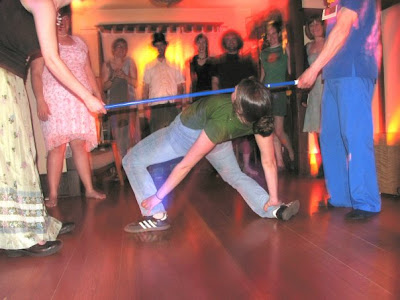 limbo bar on the floor limbo bar on the floor