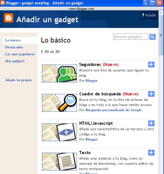Mono webon 2.0 Como crear un gadget sidebar para blogger