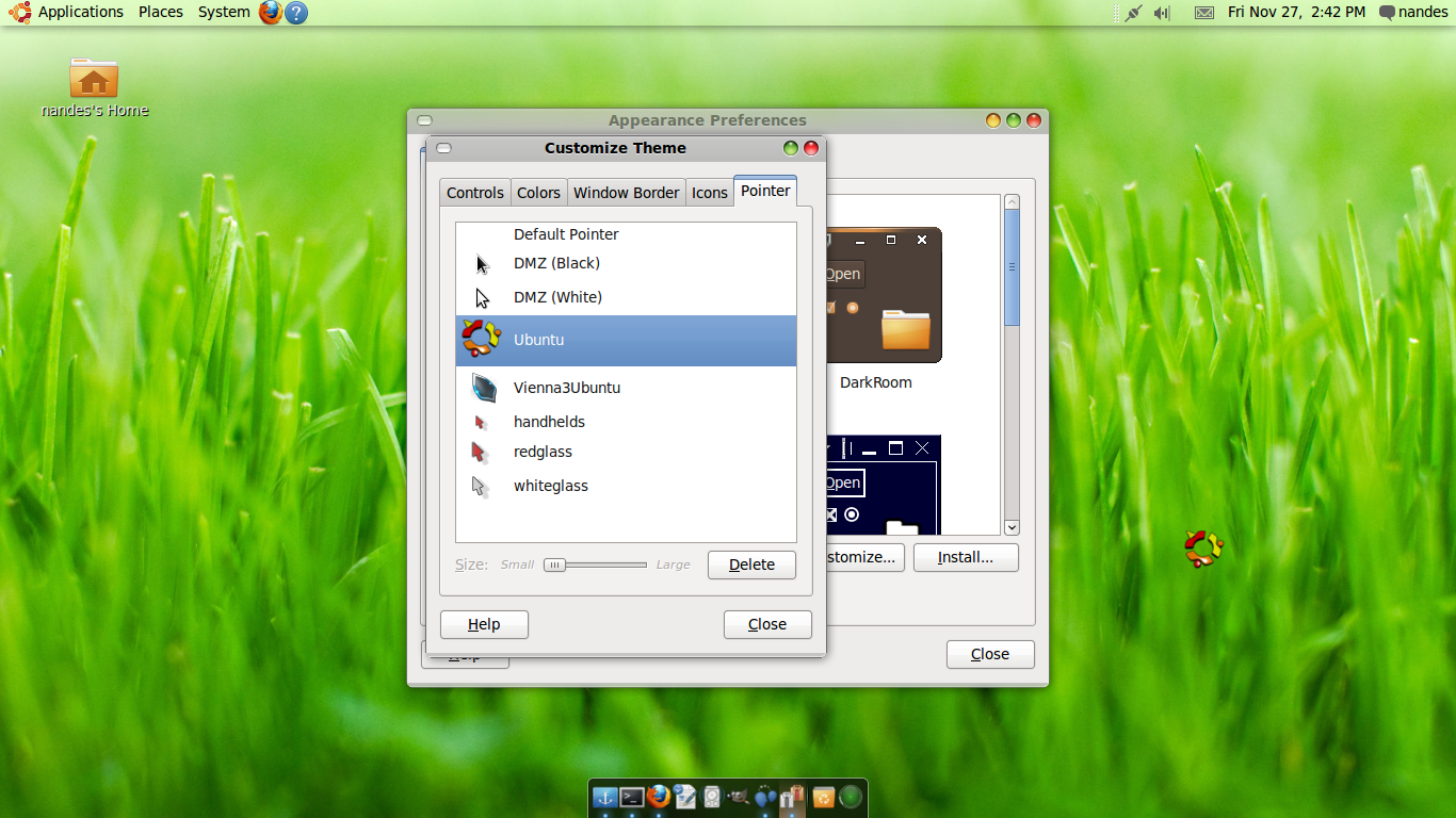 Ganti Cursor Ubuntu 9.10 CheGwMane Mane Nandes