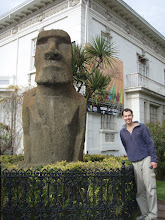 A Moai head from Easter Island in Vina del Mar..
