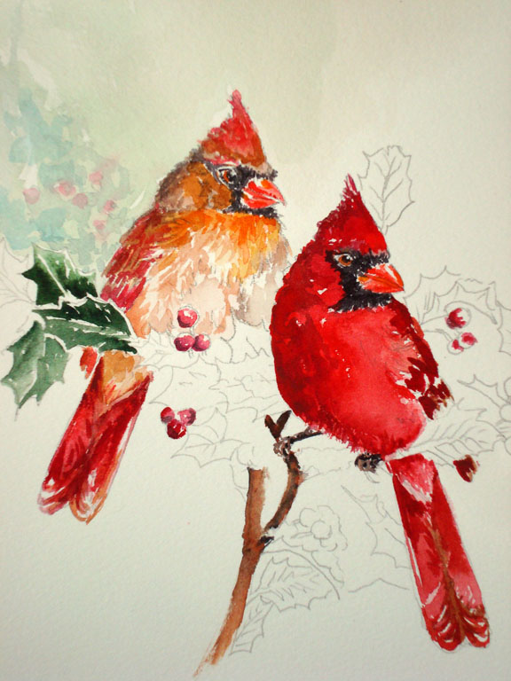 mollie jones Christmas Cardinals