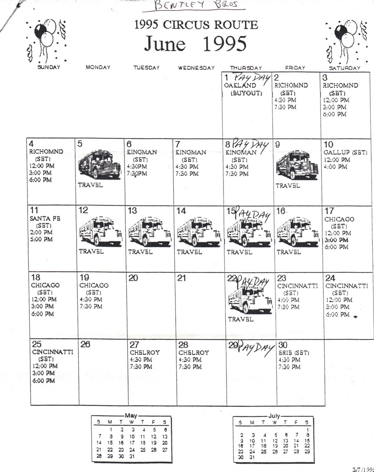 Best News Flash Bentley Bros Circus 4 22 95 Part 4 From