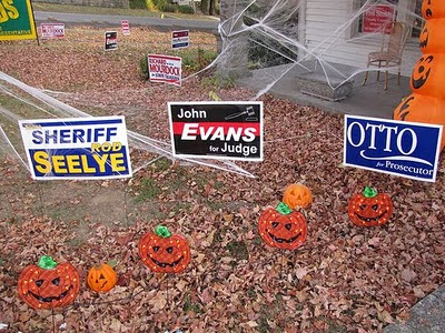 2010 Trick or Treat: Rod Seelye for Sheriff, John Evans for Judge, and Otto Schalk for Prosecutor