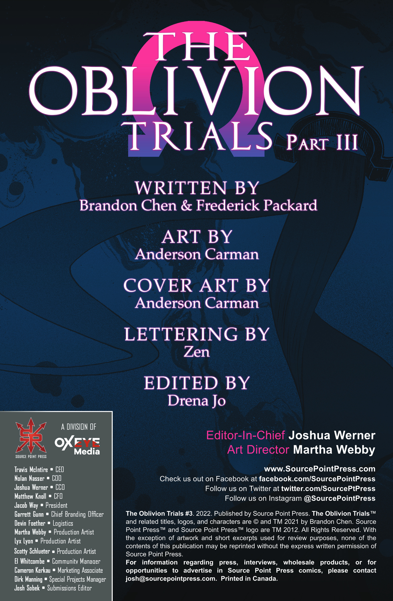 Read online The Oblivion Trials comic -  Issue #3 - 2