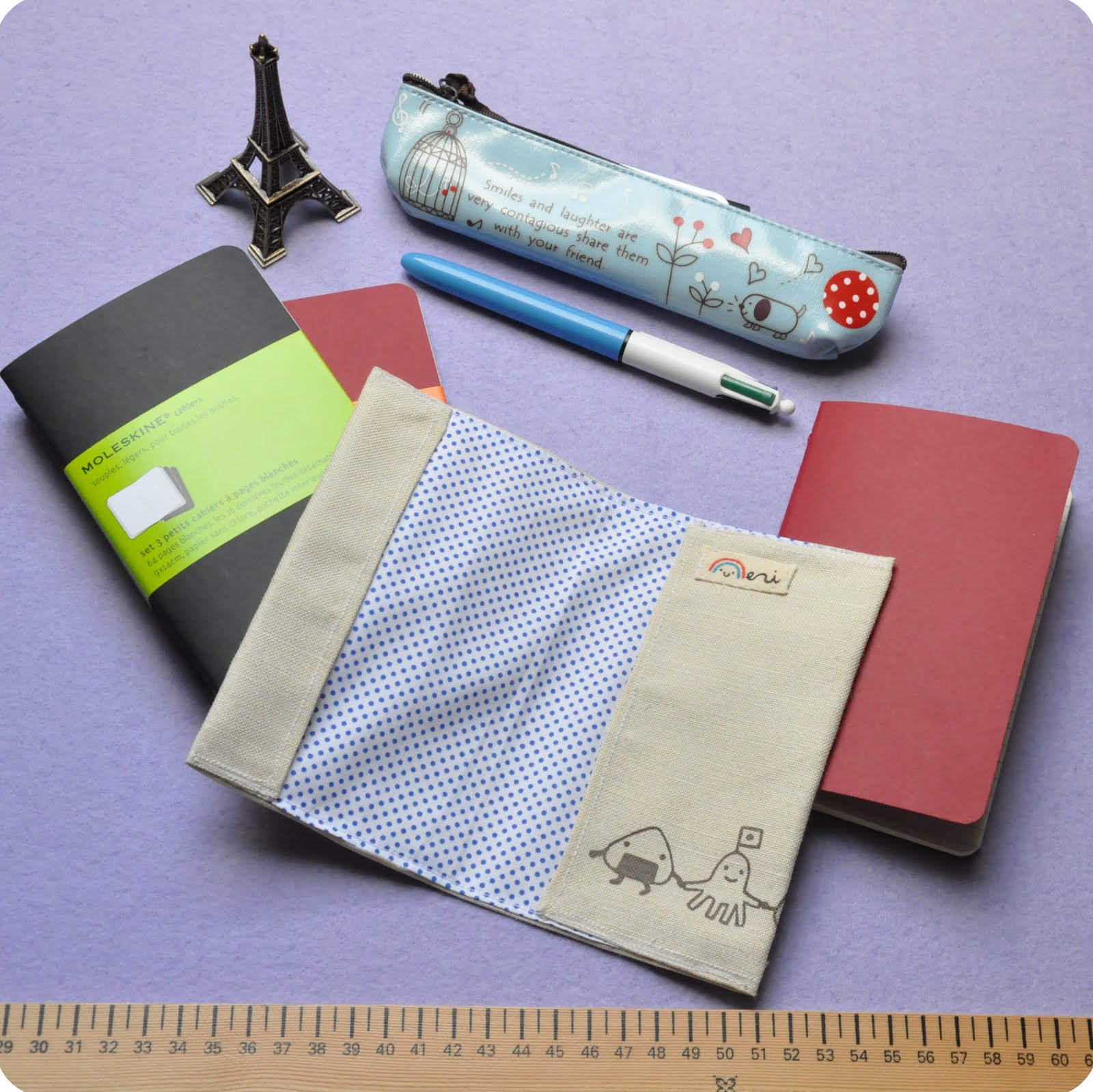 Memi The Rainbow Fabric Moleskine's notebook covers