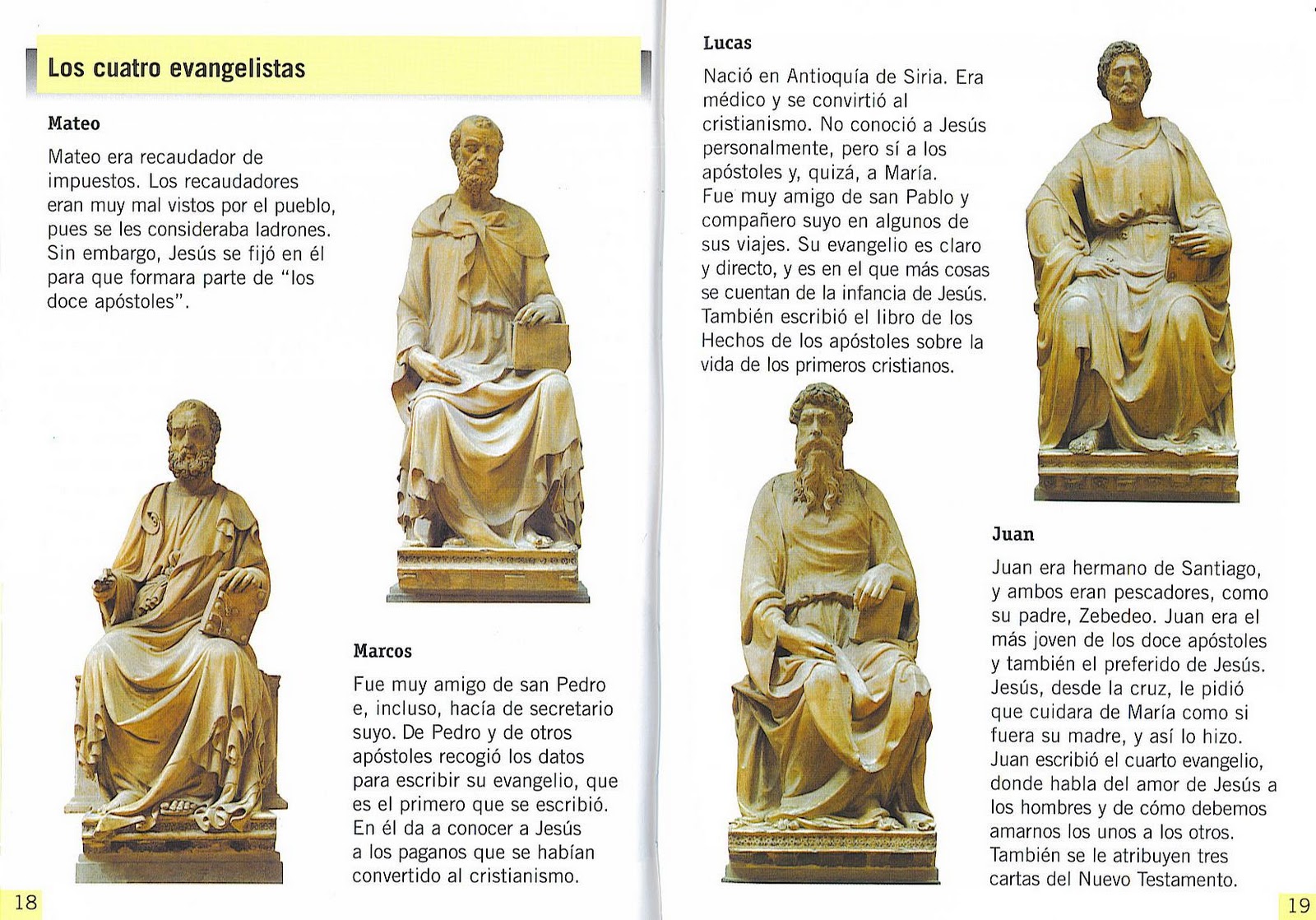 Materiales De ReligiÓn CatÓlica Los Cuatro Evangelistas Editorial Sm