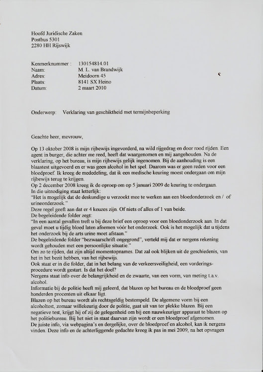 Verklaring van geschiktheid met termijnbeperking blz 1