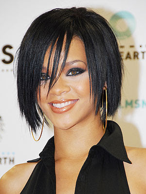 Rihanna Bob Hairstyle 2011
