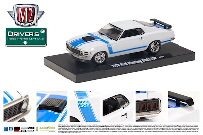 Ford Model Cars  M2 Machines 1970 Ford Mustang Boss 302 Bright White