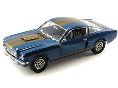 Shelby Diecast 1966 Ford Mustang GT350H Blue Gold Hertz Edition