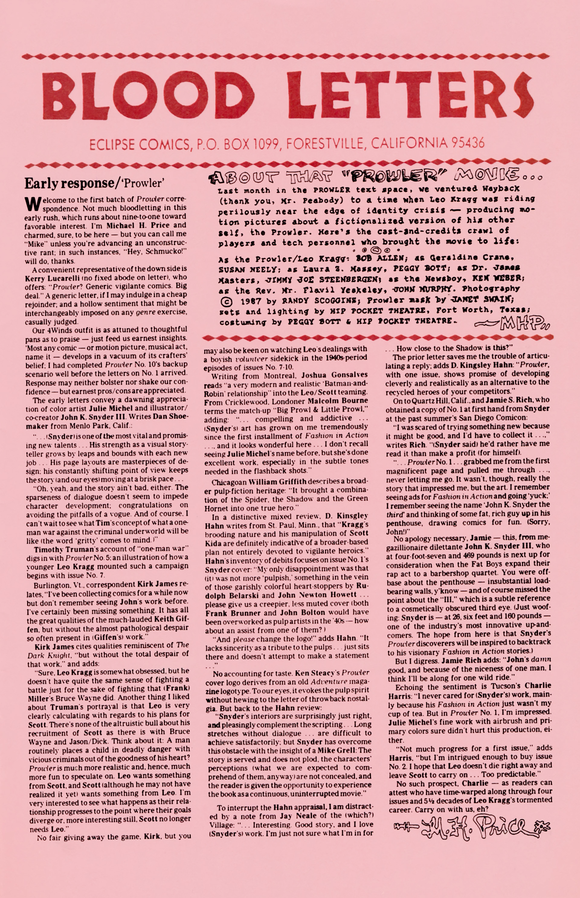 Read online Prowler (1987) comic -  Issue #4 - 31