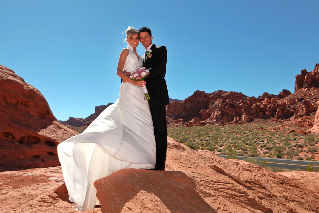 Scenic Weddings in Las Vegas Add Red Rock or Valley of