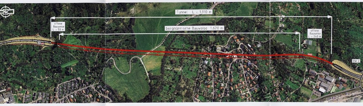 Eningen u.A.: Scheibengipfeltunnel - Plan