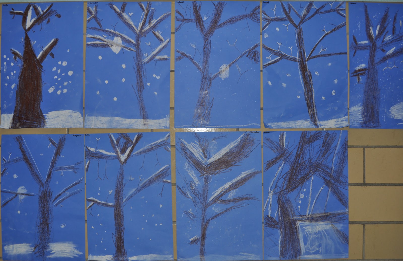 Expression of Imagination Big Winter Art for the Kindergarten!