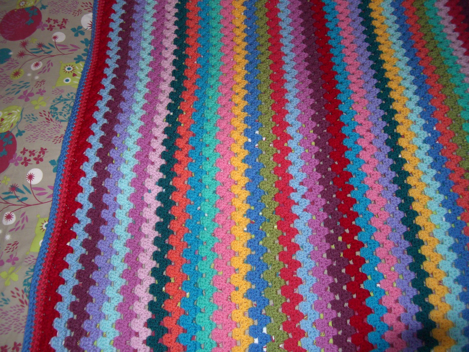 Peacock Blue Rainbow Blanket
