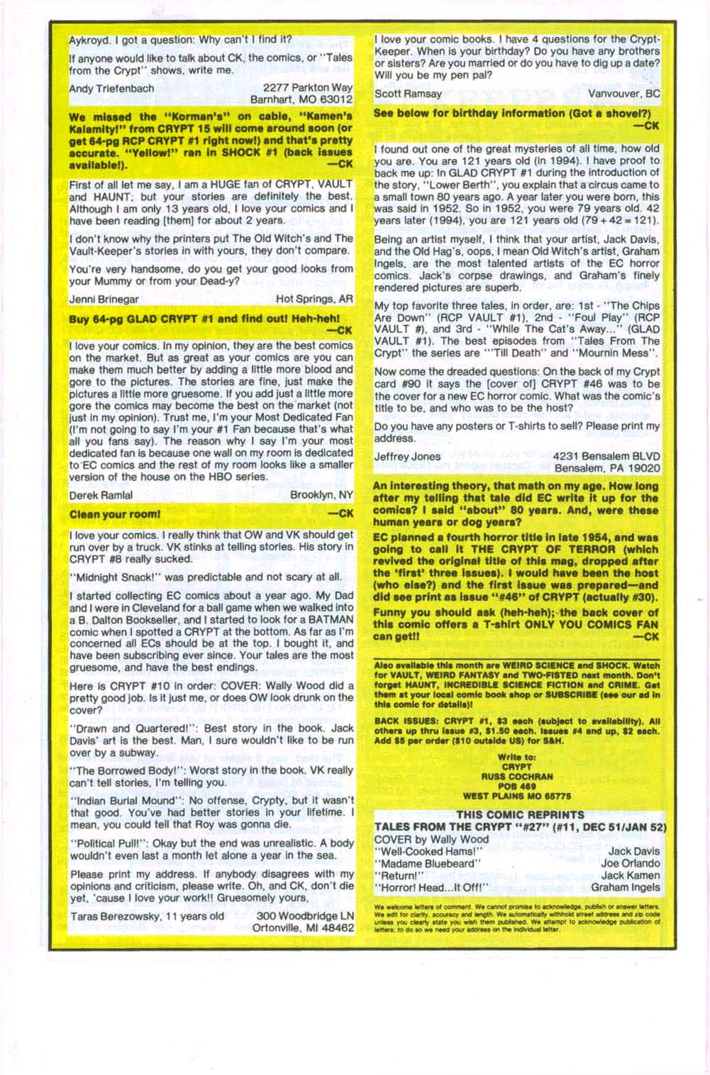 Read online Tales From The Crypt (1950) comic -  Issue #27 - 20