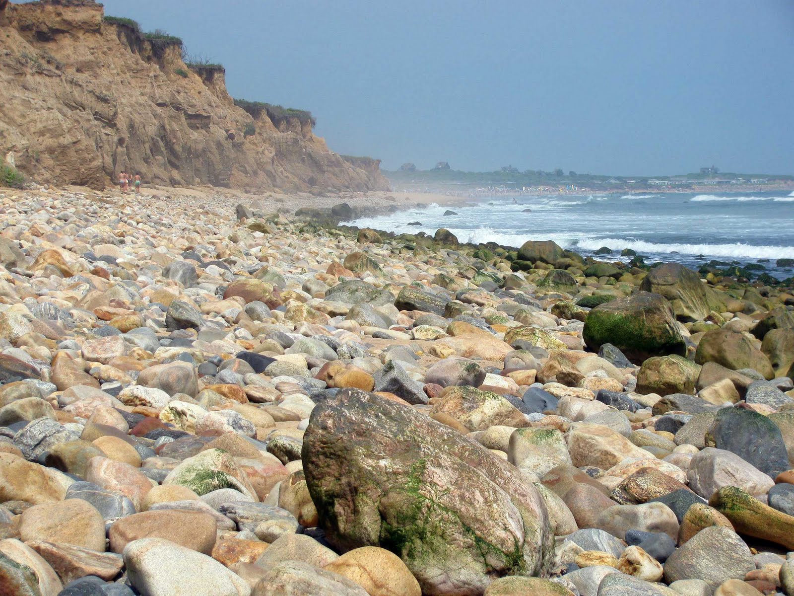 montauk's rocky beach