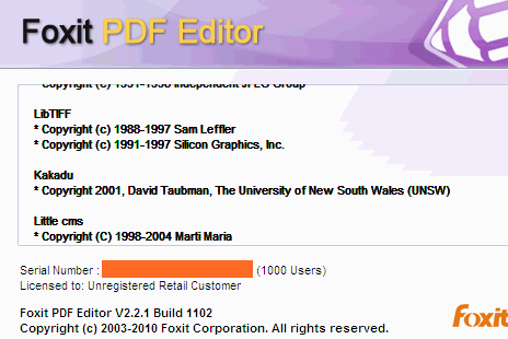 Foxit Pdf Editor V 2.2.1 License Key
