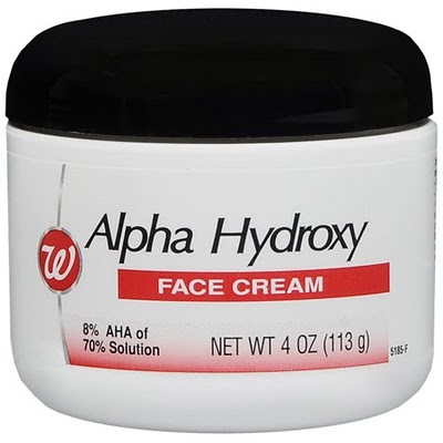 anything green: walgreens alpha-hydroxy face cream