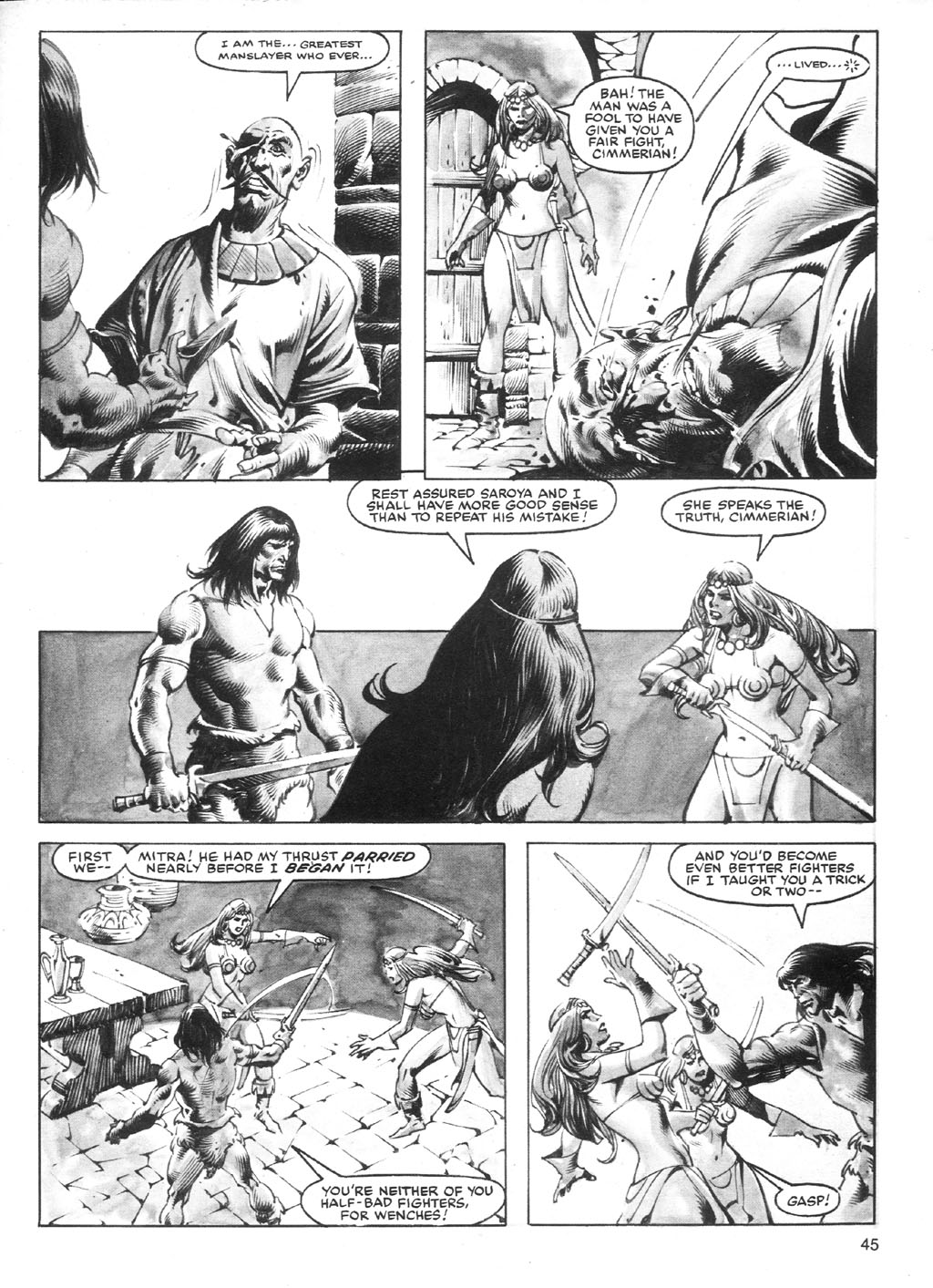 Read online The Savage Sword Of Conan comic -  Issue #88 - 45