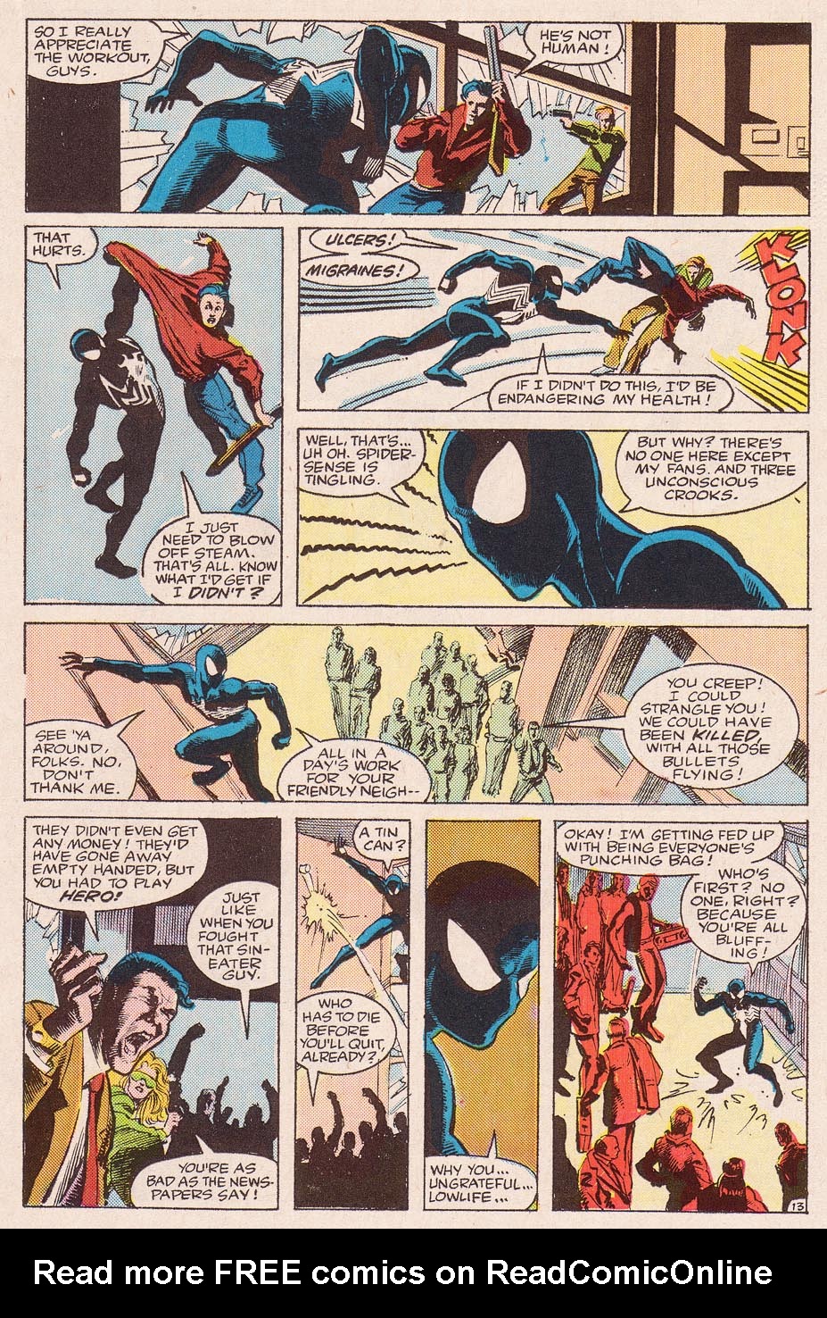 Read online Web of Spider-Man (1985) comic -  Issue #13 - 14