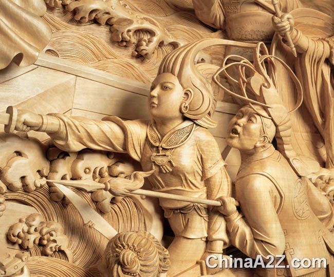country together with beijing wood carving and jiangsu wood carving