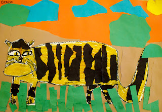 Creating Art: Torn Paper Animals