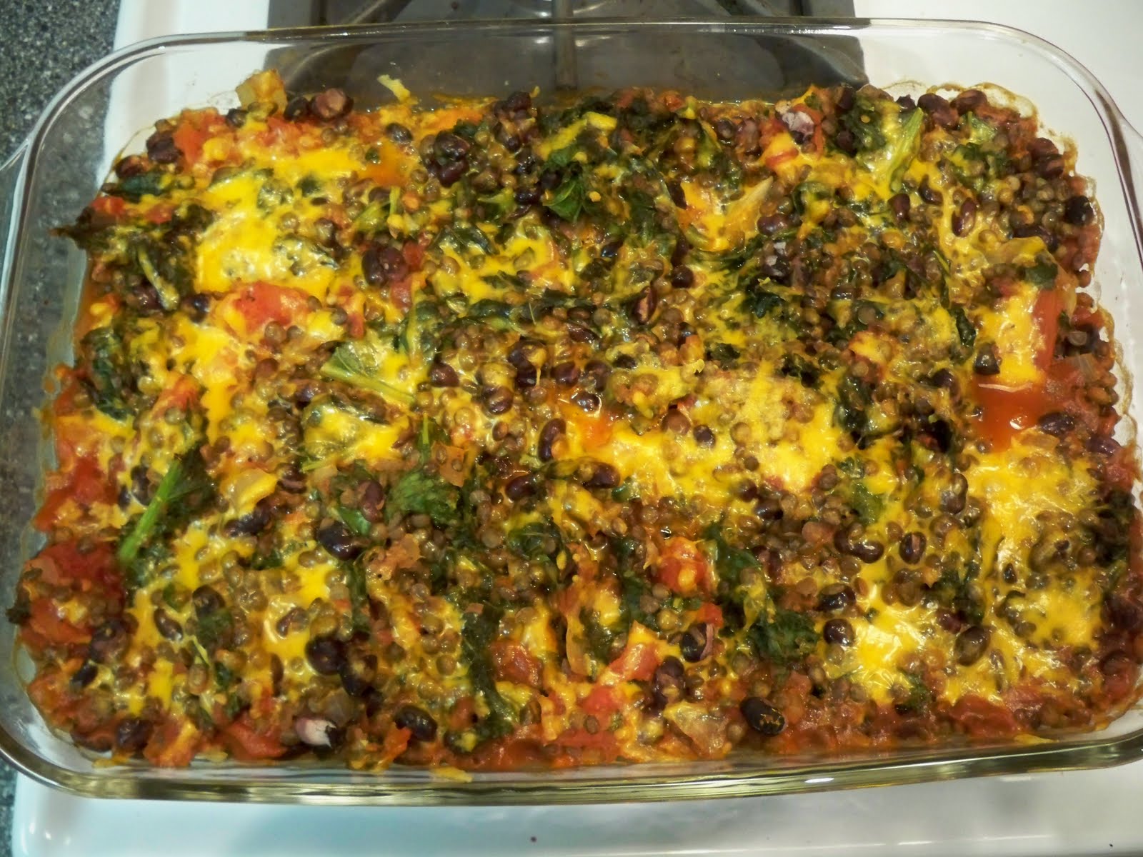 My GI Diet Cheesy Lentil and Bean Bake