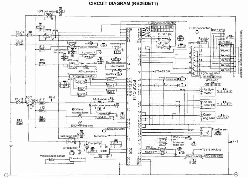 Nissan sunny ecu wiring diagram #4