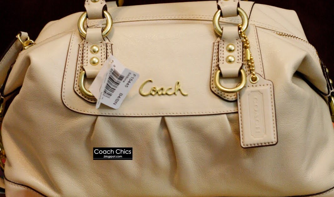 Coach Chics: New!! Coach Ashley Satchel-Bone.Gold