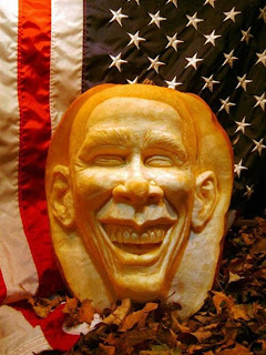 obama jack o'lantern pumpkin