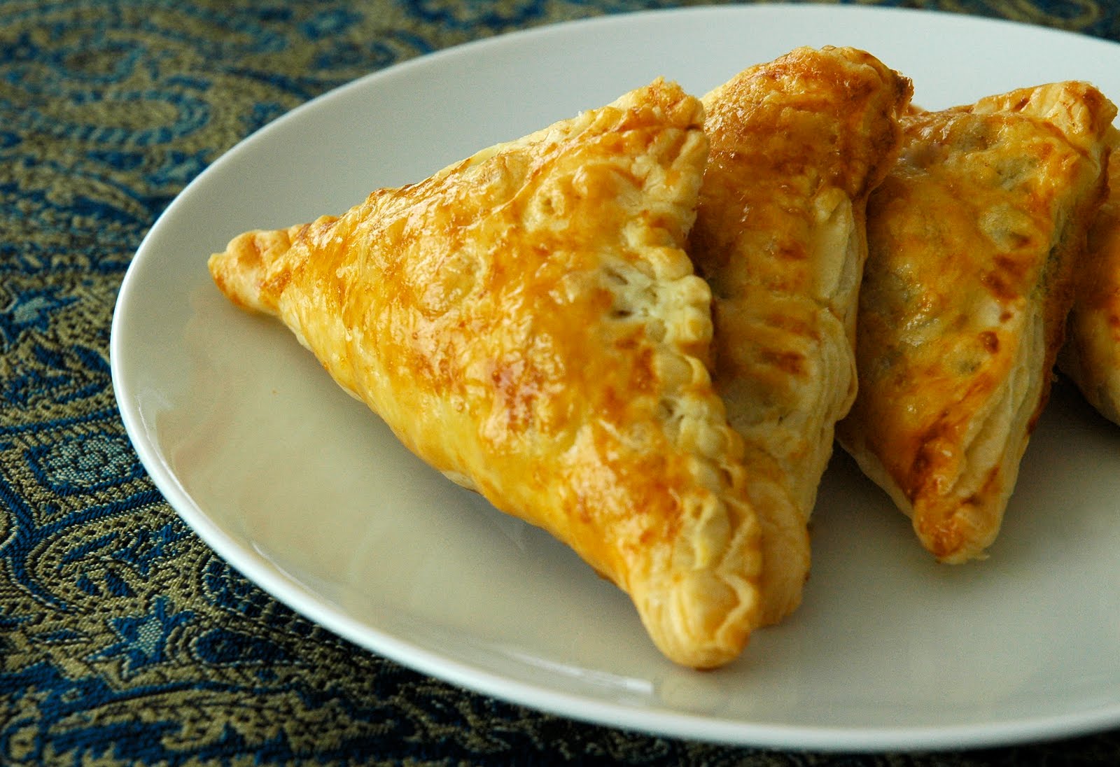 Olives & Bread: Vegetable Samosa with Puff Pastry