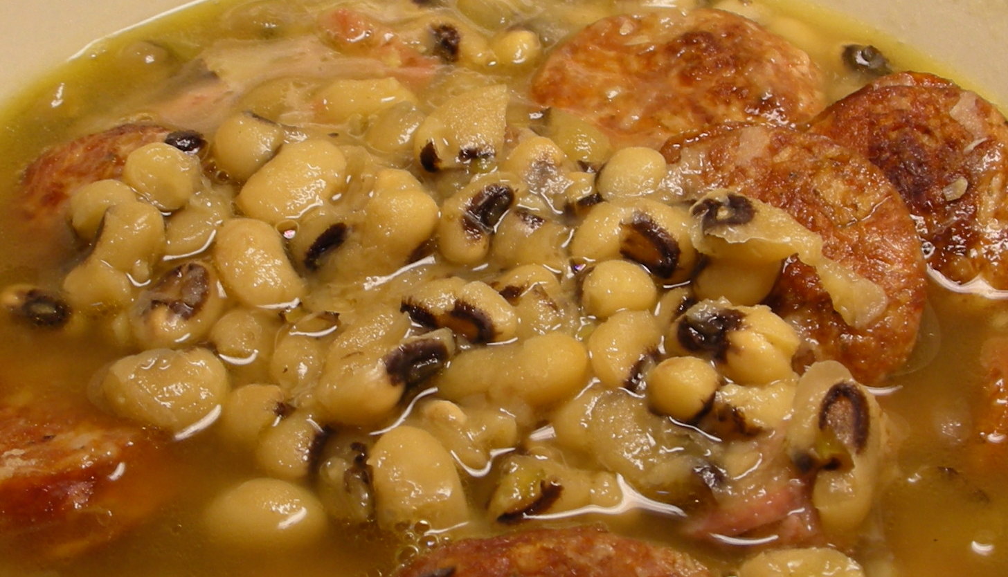 That Looks Tasty Black eyed peas with andouille sausage