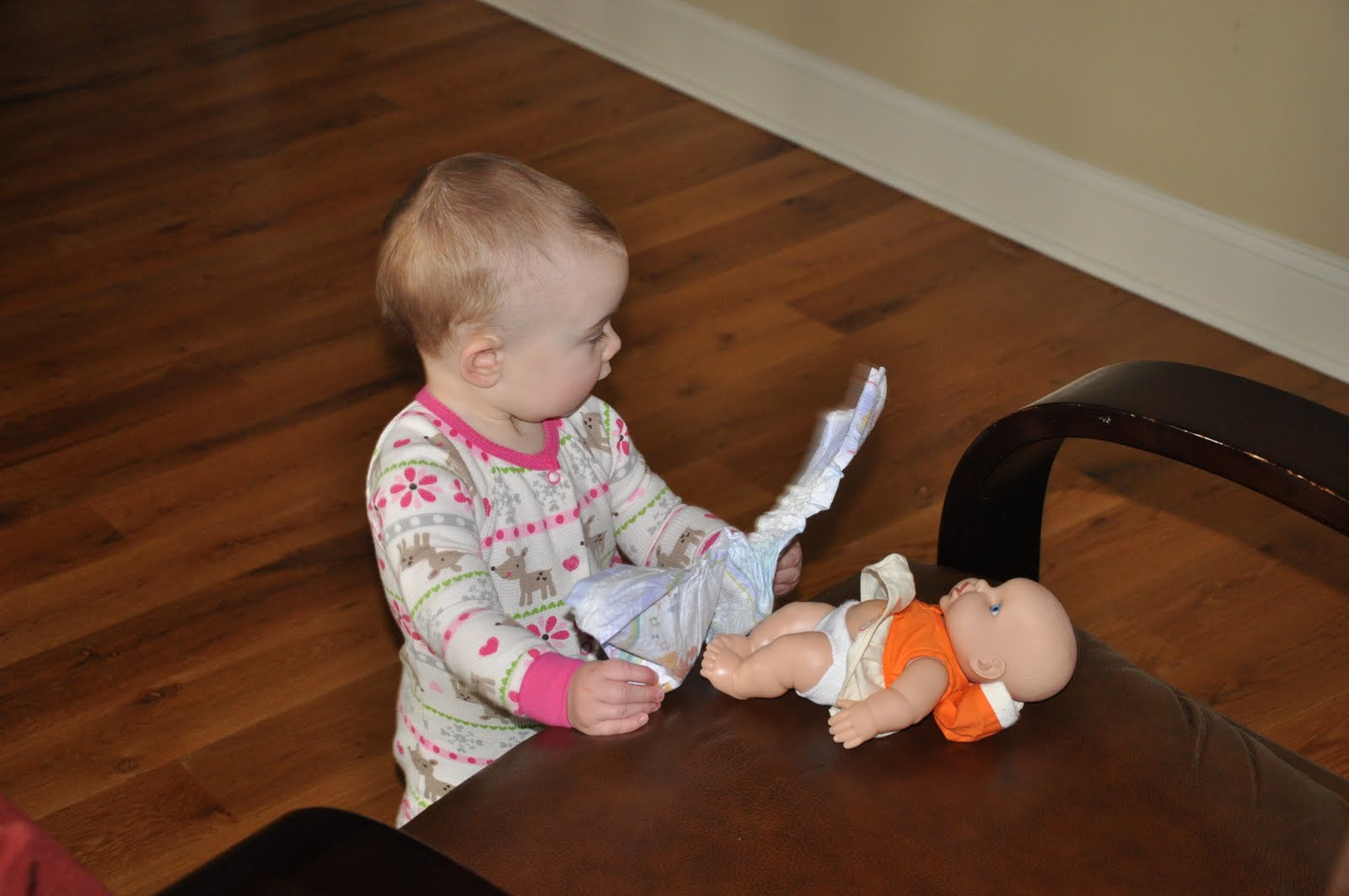 A Steele House Baby Doll Diaper Change