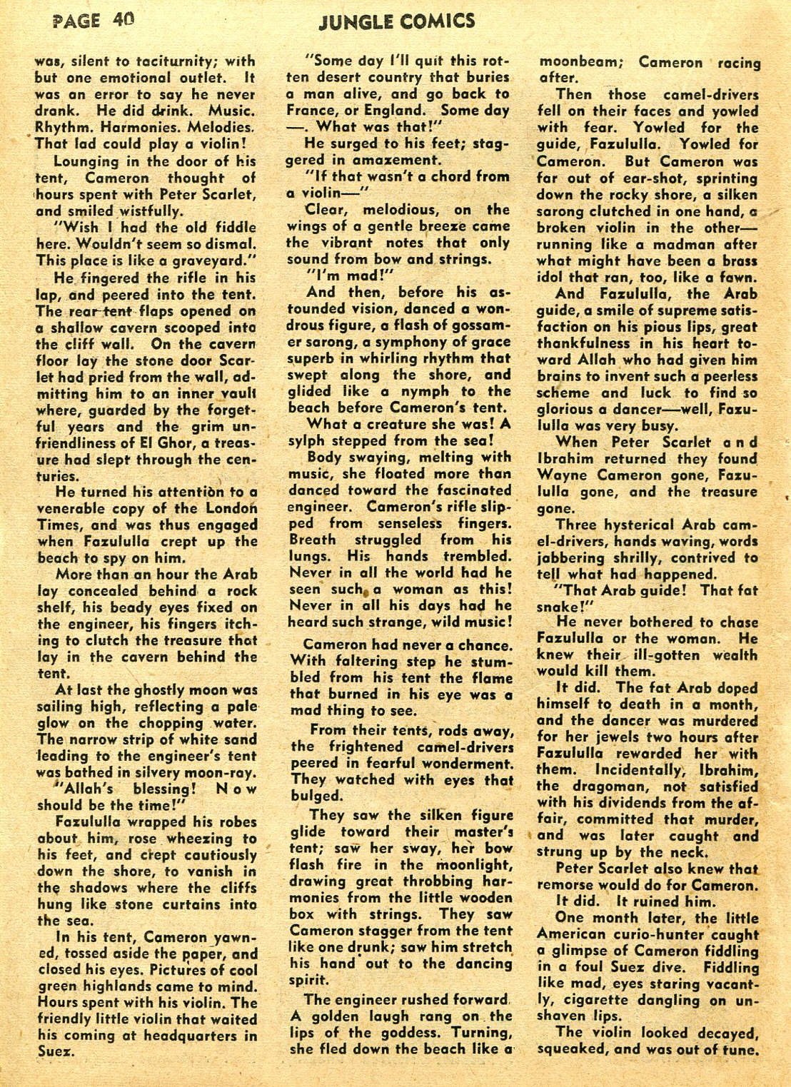 Read online Jungle Comics comic -  Issue #39 - 42