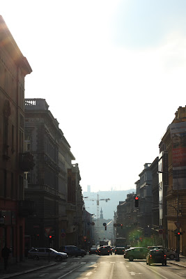 Prague - Zitna street on Sunday afternoon