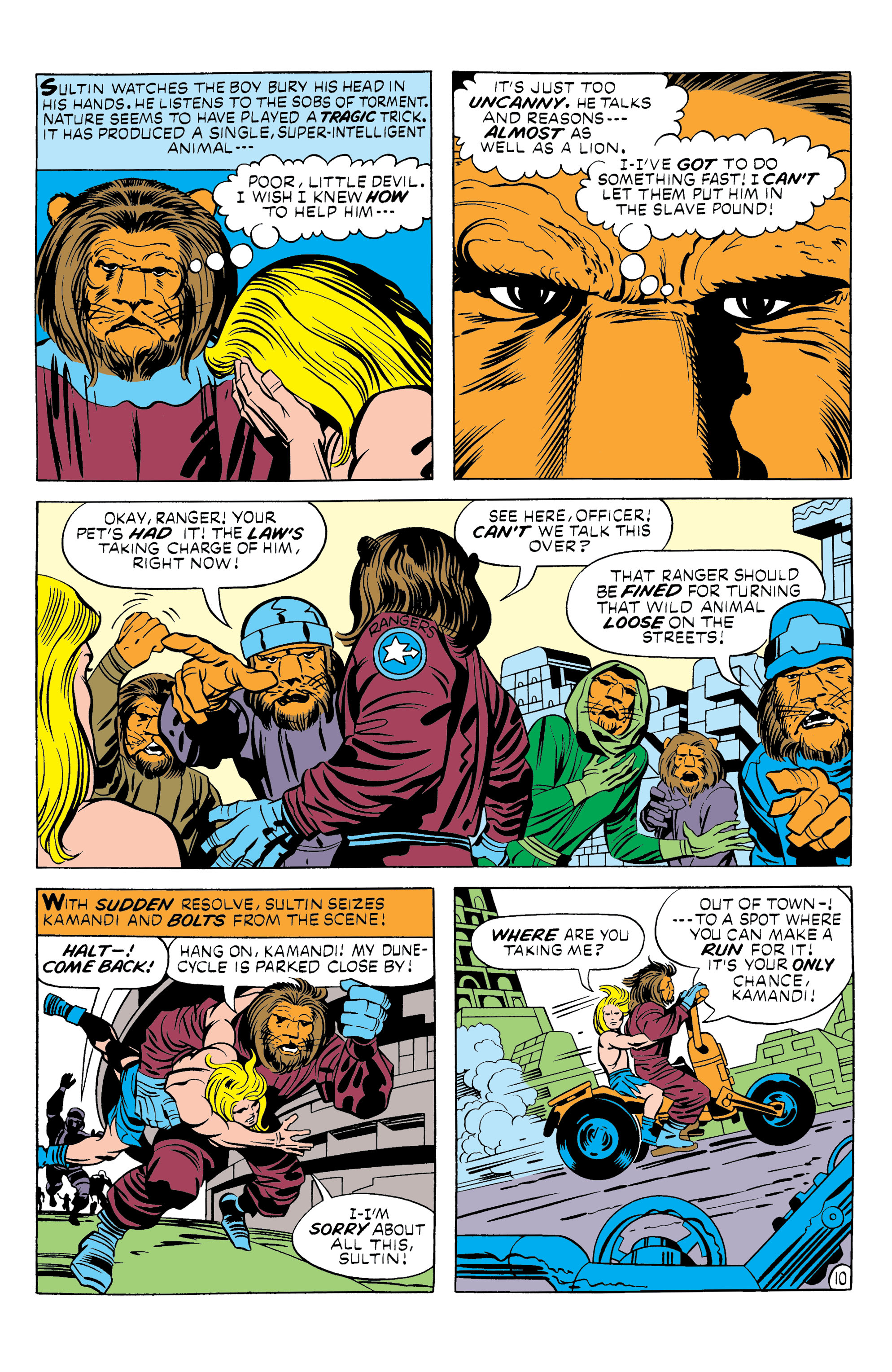 Read online Kamandi, The Last Boy On Earth comic -  Issue #8 - 10