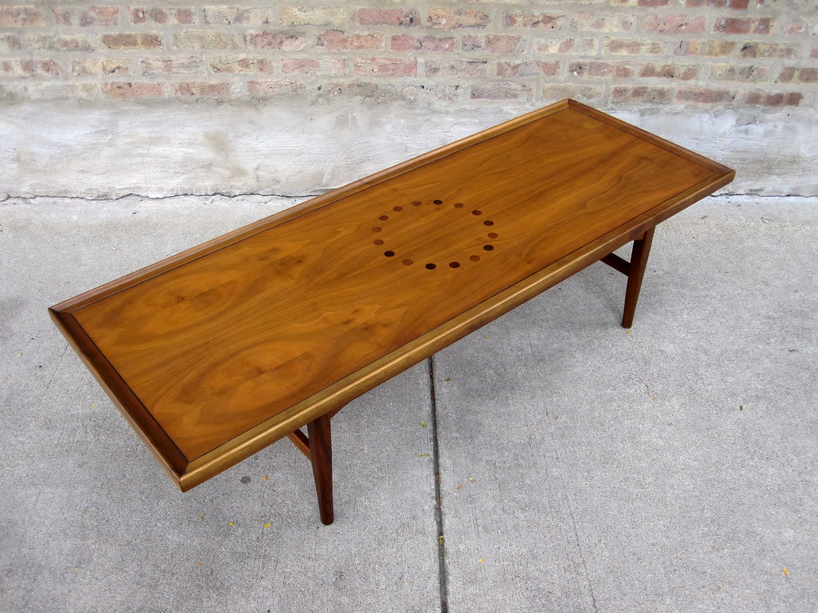 circa midcentury 'drexel declaration' walnut coffee table